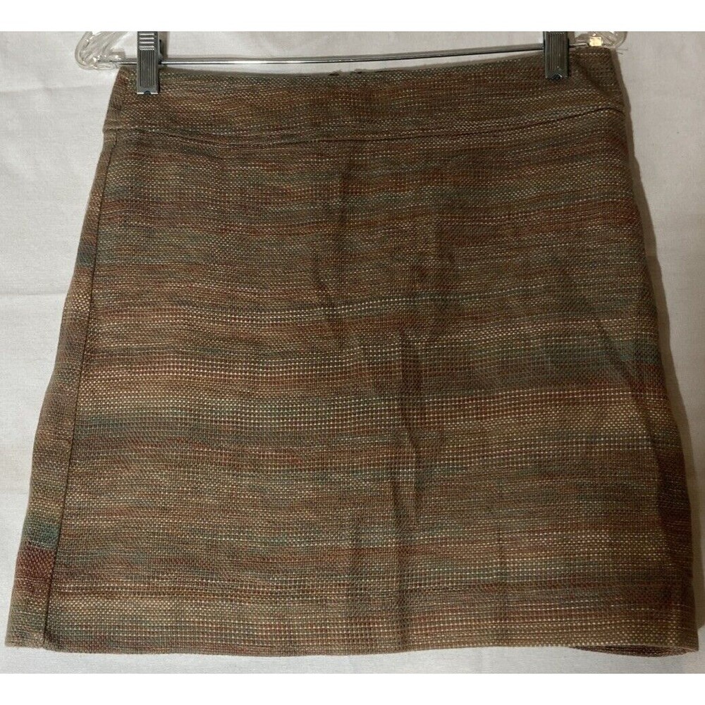 Loft Multicolored Rainbow Mini Skirt Size 4